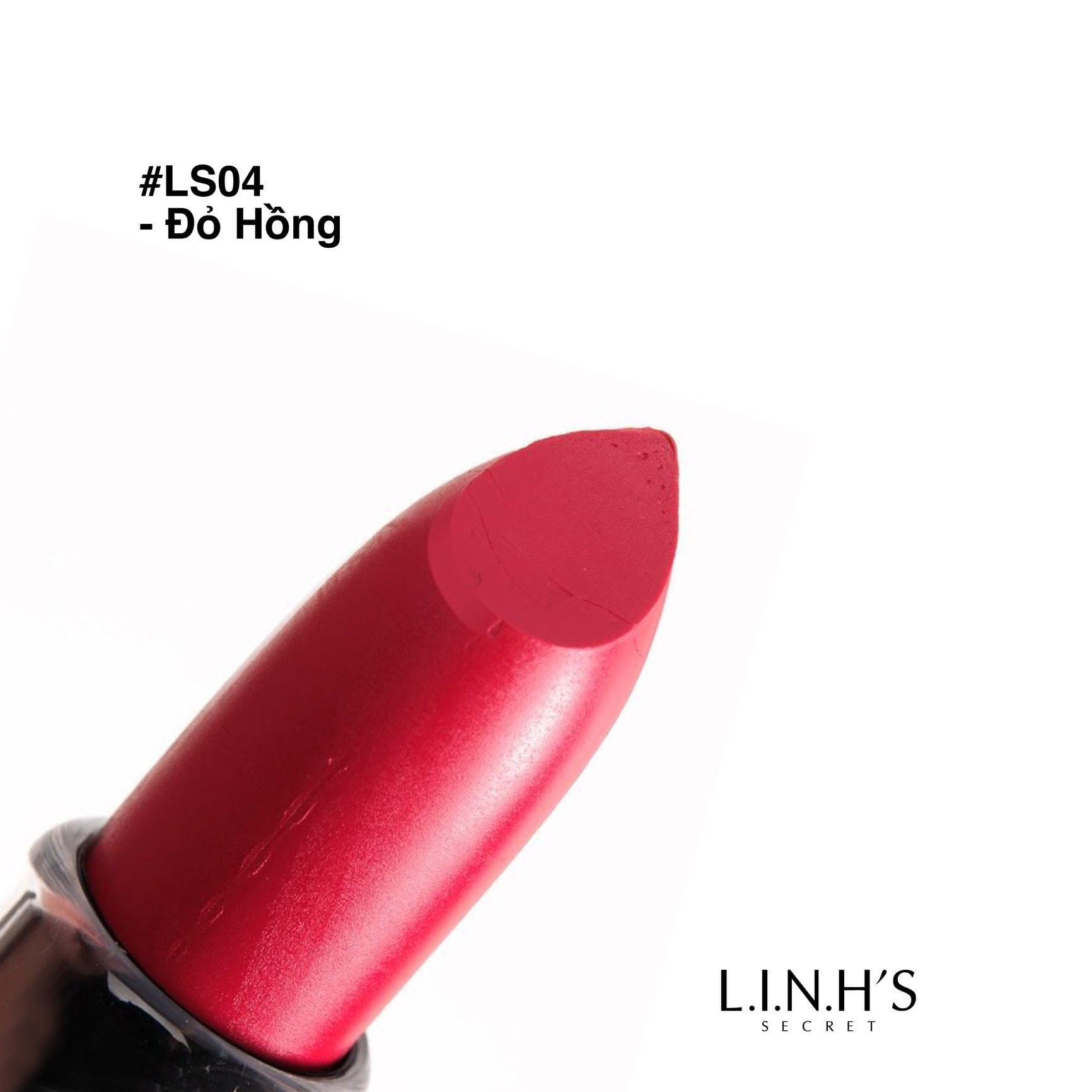 Son lì LS04 · Đỏ hồng – thỏi son thật